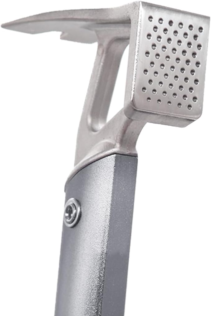 Tent Stake Hammer - Multifunctional Tent Stake Hammer for Rocky Terrains - Lightweight Camping Hammer with Bottle Opener -Ultimate Camp Hammer for All Campers (Tent Stake Hammer-Gray)