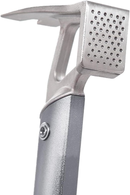 Tent Stake Hammer - Multifunctional Tent Stake Hammer for Rocky Terrains - Lightweight Camping Hammer with Bottle Opener -Ultimate Camp Hammer for All Campers (Tent Stake Hammer-Gray)