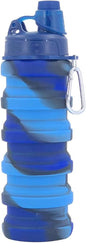 Collapsible Water Bottles Travel water bottle Sports Portable Sport Water Bottle Reusable Water Bottles comes with mountaineering Buckle 500ml silicone Water-proof camping water bottle
