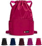 ZOORON Waterproof Drawstring Gym Backpack Bag for Men & Women, Sport Gym Sack Mini Travel Daypack