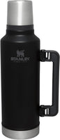Stanley Classic Legendary Vacuum Bottle 2.0 qt | Wide Mouth with Leakproof Cup Lid | Keep Drinks Hot or Cold | Packable for Travel | Insulated Stainless Steel Thermos | BPA-Free | Black 2.0