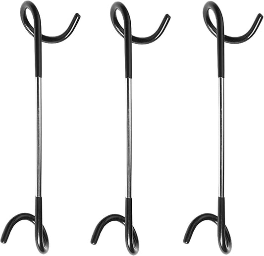 Chchmu Camping Lantern Hook 3 Pcs Outdoor Tent Light Lamp Hanger Multi-Purpose Camping S Shape Lamp Hanger Light Pole Hooks Stainless Steel Non-Slip Water Bottle Cup Holder for Fishing Hunting