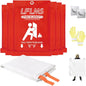 Fire Blankets Emergency for Home, 6 Pack Fire Suppression Blanket, 40” x 40” Fire Blanket for Kitchen, Fireproof Fiberglass Fire Safety Blanket for Office, School, Camping, Grill, Car, Warehouse