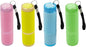 9 LED Glow in Dark Flashlights, 4 Pack Rubber Coated Handheld Flashlights with Straps, Aluminum Portable Lights for Camping, Hiking, Emergency