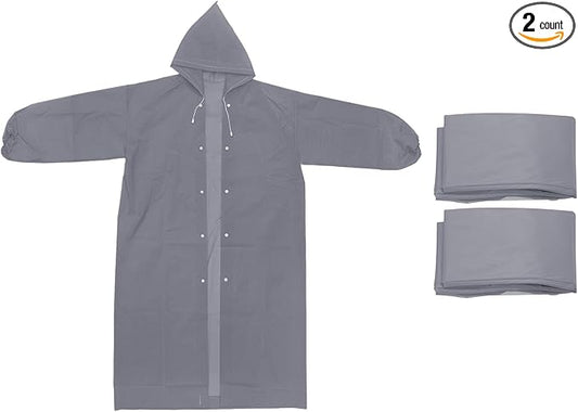 PATIKIL Rain Ponchos, Unisex Survival Raincoats, Reusable Thickened Impermeable Rain Jackets for Hiking Outdoor