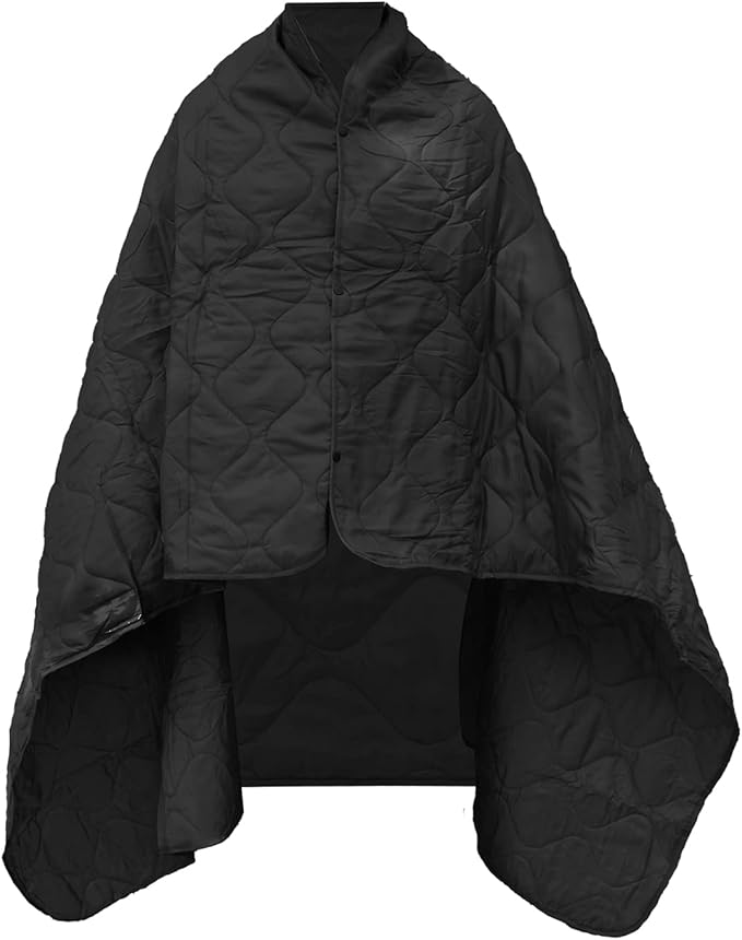Poncho Liner Military Woobie Blanket Multicam Camo Woobie with Compression Carry Bag for Outdoors Hiking Jungle Hunting Gear