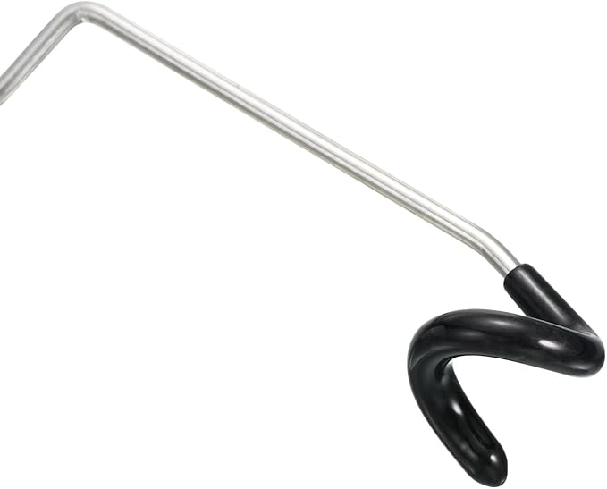Camping Lantern Hook Hanger - S-shaped Hook Stainless Steel Non-Slip Lamp Hanger, Apply to Outdoor/Camping/Hiking/Fishing (Black)