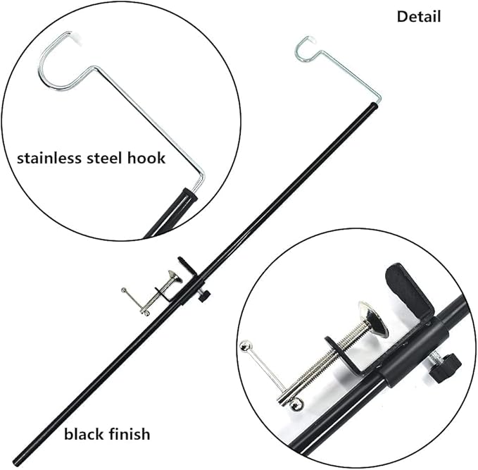Camping Lantern Stand Folding Lamp Stand Camping Light Hanging Poles Lantern Pole Hanger for Outdoor