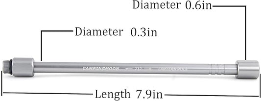 Campingmoon Camping Gas Lanterns Extension Tube, Butane Gas Torch Gas Lamp Extender Pole, Gas Tank Converter Extension Rod