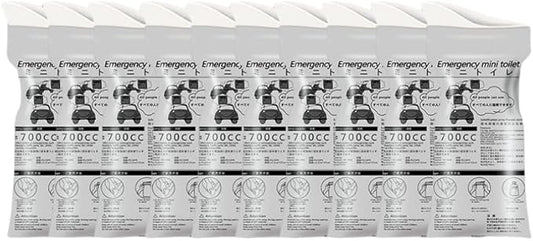Disposable Urine Bags 700cc - Pack of 10, Portable Urinal for Cars, Travel, Camping, 13.5x31cm