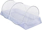 Mengersi Mosquito Net Foldable Pop Up Travel Tent,Bed Canopy Camping Mosquito Net for Travel Bedroom and Outdoor Trip,Twin Size Bed (Gray)