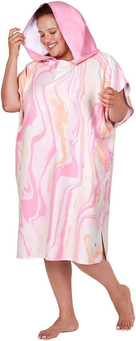 Dock & Bay Adult Poncho - Hooded Towel with Deep Pockets, Changing Robe - Quick Dry - Compact, Lightweight - Includes Bag