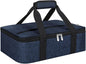 Insulated Casserole Carrier, Portable Casserole Carrier for Hot or Cold Food Lunch Tote Warmer or Cooler Bag, Lasagna Lunch Bag for Potluck Parties- Fits 9" x 13" Baking Dish-(Charcoal gray)