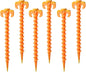 Inflatable Tent Stakes, 6 Pack Ultralight Plastic Camping Ground Heavy Duty, 8 Inch Tent Pegs Lightweight Garden Stakes for Outdoor Christmas Light Yard Stakes
