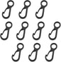 10 Pcs Black Plastic Snap for Lights Hanging to Canopy Clip Hook Camping Carabiner Buckle Multifunction Snap Hook Camping Equipment Tent Buckle Clips Tent Hooks Outdoor Tent Accessories