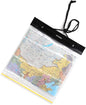 Waterproof Map Case Holder, Watertight Map Carrier, Transparent Dry Bag Protector Pouch for Camping, Hiking, Documents, Electronics, Emergency, Outdoors