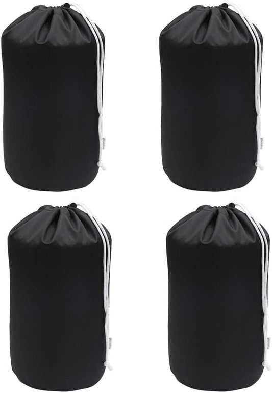 Durable Drawstring Water Resistant Dust Flap Stuff Sack Bag 4-Pack