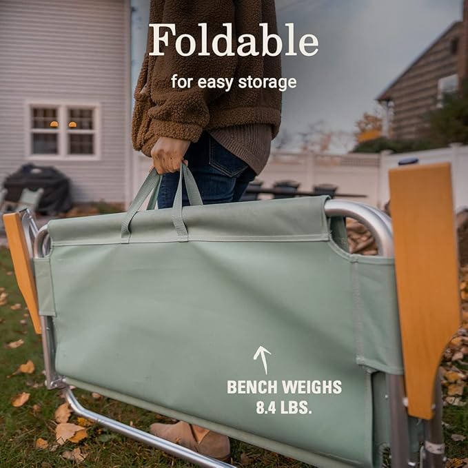 Coleman Living Collection Premium Outdoor Furniture Assortment Lightweight & Weatherproof Chair Table Cot & Bench for Backyard Patio or Campsite with Carry Bags & Handles