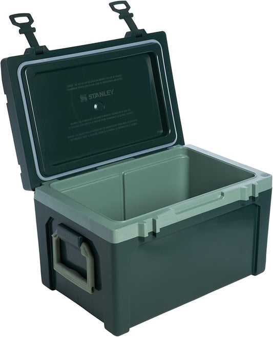 Stanley Adventure Outdoor Cooler 50 qt | Heavy Duty Outdoor Camping Cooler with Easy Carry Side Handles | 6 Days Cooling Ice Chest for 82 Cans | Flat Top Doubles as Seat | BPA-Free | Sycamore