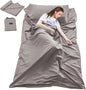 Sleeping Bag Liner Camping Sheets Travel Sheets for Hotel Lightweight Hotel Sheet Compact Sleep Bag Sack Breathable Travel Sleeping Bag for Hotels Camping Youth Picnic Adult Compact Sacks