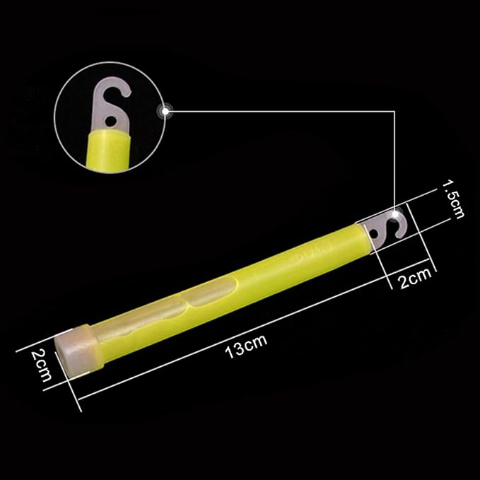 Pack of 6 Neon Colors Glow in The Dark Glow Stick Tubes Fluorescent Light Sticks Bright Glowing Rods for Graduation Party, Camping, New Year’s Eve, 6 inches, 6pcs