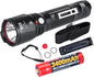 Small Tactical Flashlight, Waterproof, Military Grade, 900 Lumen, 5.51 in Length, 4.5oz Weight, Dual Switch, 18650 Battery (Not Included), 1 Year Free Replacement