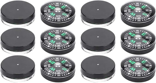 20mm Pocket Compass Lightweight Button Compass Camping for Hiking