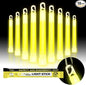 Emergency Safety Military Grade Glow Sticks, 10PCS, 6" Ultra Bright Light Sticks with 12 Hours Duration. Great for Hiking, Party, Camping, Blackouts, Hurricane, First Aid and Survival Kits (Yellow)