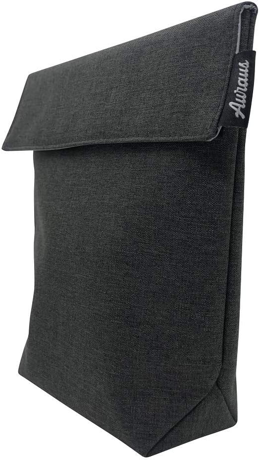 Insulated Reusable Eco Snack bag, Sandwich bag, Food Pouch, Insulated Lunch Bag, Insulin Cooling Case, golf pouch, Work, Picnics, Travel, Men, Woman (Dark Grey)