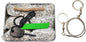 Emergency Fire Starter Magnesium 6 Bags Wax Infused Jute Rope Ferro Rod Striker Saw Wire for Camping Hiking Bushcraft Hurricane + Tin Container