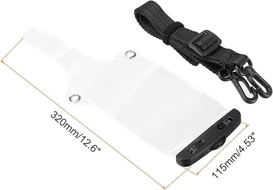 MECCANIXITY Two Way Radio Waterproof Case Bag Portable Electronic Equipment Protection Bag Clear for Walkie Talkie