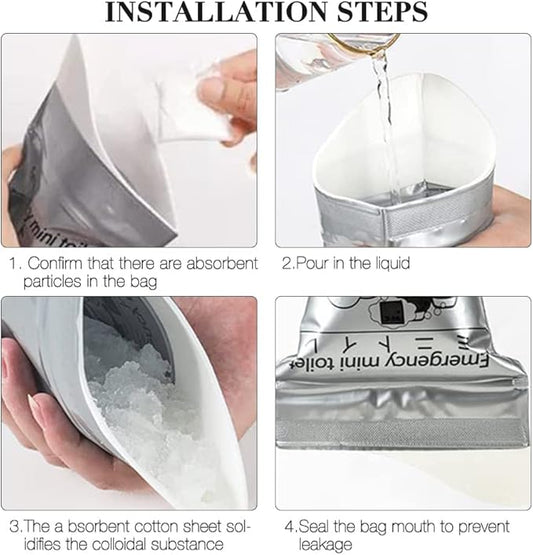 Disposable Urinal Bag - Portable Camping Pee Bags 700ml 8/16pcs, Travel Pee Bags Car Toilet, Traffic Jam Emergency Portable Urine Bag, Vomit Bags, for Men Women Kids Children