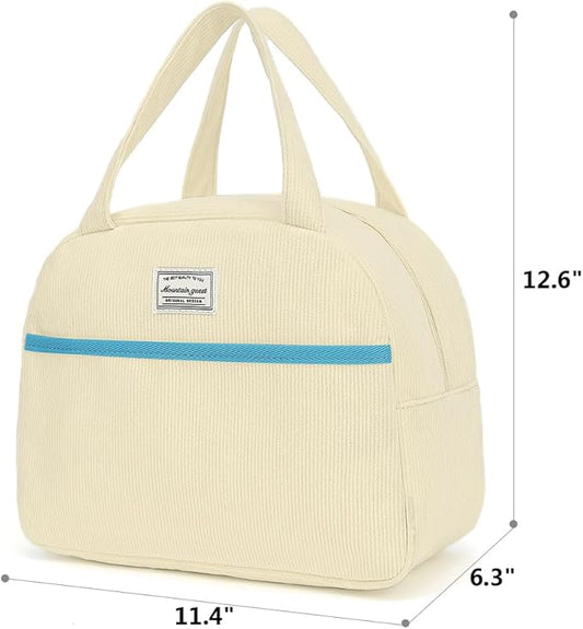 Lunch Bag Reusable Insulated Tote Lunch Bag for Women/Men Cooler Lunch Box Adult Water Resistant Work Picnic Beach or Travel