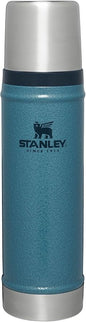 Stanley Classic Legendary Vacuum Bottle 20 oz | Wide Mouth with Leakproof Cup Lid | Keep Drinks Hot or Cold | Packable for Travel | Insulated Stainless Steel Thermos | BPA-Free | Hammertone Lake