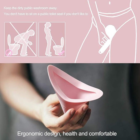 Portable Female Urinal Device Pee Funnel Women to Pee Standing Up for Camping, Hiking, and Backpacking Accessory