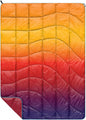 Rumpl The NanoLoft Puffy Blanket | Indoor Outdoor Camping Blanket for Traveling, Picnics, Beach Trips, Concerts | 38" x 52" | Pyro Fade, Travel