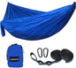 Camping Hammock Double & Single Portable Hammocks Ultralight Nylon Parachute Hammocks with 2 Tree Straps for Backpacking, Travel, Beach, Backyard, Camping, Hiking (Medium, Royal Blue)