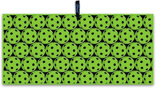 Amuse Sweat Towel - Cooling Pickleball and Golf Towels for Men and Women - Sports Gear Essentials and Bag Accessories – Funny Kitchen Gifts with Cool Balls Design (Pickleball- Balls)