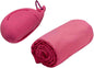FANCAME Quick Dry Towel with Whale Silicone Sleeve Microfiber Sports Travel Towel Soft Breathable Cooling Towel Absorbent Compact Beach Towels,Suitable for Gym,Camping and Yoga (Rose, 15‘’x 15")