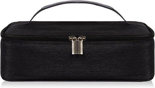 M-YOUNG Portable Thermal Insulated Cooler Bag Mini Lunch Box Small Insulated Lunch Bag for Men Women Adult Freezable Snack Bag for Work (Black)