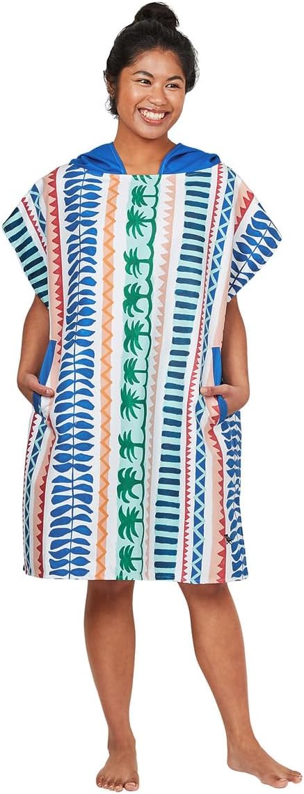 Dock & Bay Adult Poncho - Hooded Towel with Deep Pockets, Changing Robe - Quick Dry - Compact, Lightweight - Includes Bag