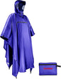 Andake Waterproof Rain Poncho for Adults Unisex,230T Ripstop Polyester,Raincoat Gear with Transparent Viewing Window Outdoors