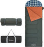 KingCamp 3-in-1 Sleeping Bag for Adults Cold & Warm Weather, XL Size for Big & Tall Individuals, Waterproof, Flannel Lining, Extra Length-Ideal for Camping & Backpacking
