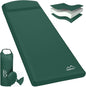 Self Inflating Sleeping Pad for Camping - 3.1" Thick Foam Sleeping Pad with Inflatable Bag, Lightweight Inflatable Camping Mattress Pad for Car Camping Backpacking Hiking Camping Mat(Green)