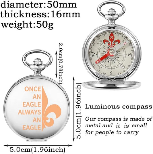 TGBJE Scout Gift Scout Court of Honor Gift Once an Always an Boating Compass Scout Ceremony Gift