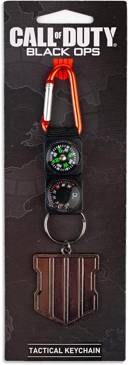 Call of Duty: Black Ops 4 Logo & Keychain Compass Navigation Set | Includes Thermometer, Compass, & Black Ops 4 Shield Emblem