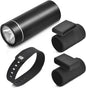 Mini Flashlight, Pocket Handheld Wrist Watch Flash Light, 200 Lumens Adjustable Brightness LED Torch, Powered Rechargeable Battery USB C Cable for Dog Walking Camping