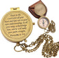 Trust in The Lord, Proverbs 3: 5-6, Solid Brass Directional Engraved Compass, Baptism Gifts for Boys Girls, First Communion, Christian Gifts for Men, First Confirmation Gifts for Boys Catholic Gifts