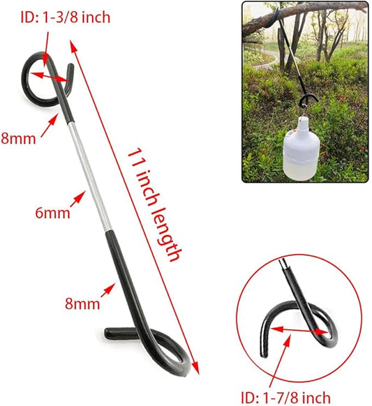 Quality-Life Camping Lantern Hook Hanger Tent Light Outdoor Lamp Hanger Non-Slip for Camping Hiking - 2pcs