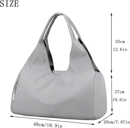 forestfish Yoga Gym Bag for Women with Shoes Compartment & Wet Dry Storage Pockets Lightweight Duffel Bag